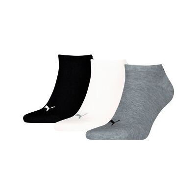 Puma 3P Sneaker Socks Schwarz/Grau Gr 35/38 Puma 3P Sneaker Socks Schwarz/Grau Gr 35/38