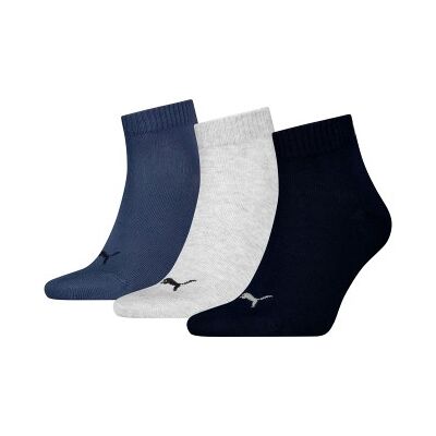 Puma 3P Quarter Socks Marine/Grau Gr 43/46 Puma 3P Quarter Socks Marine/Grau Gr 43/46