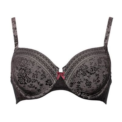 Rosa Faia Damen Fleur Seitenträger BH - Schwarz, Nylon, Größe 32J - BH Rosa Faia Damen Fleur Seitenträger BH - Schwarz, Nylon, Größe 32J - BH