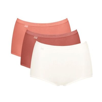 Sloggi 3P Basic Plus Maxi Colored Lachsrosa Baumwolle 50 Damen Sloggi 3P Basic Plus Maxi Colored Lachsrosa Baumwolle 50 Damen