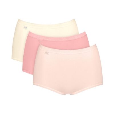 Sloggi 3P Basic Plus Maxi Colored Rot/Gelb Baumwolle 40 Damen Sloggi 3P Basic Plus Maxi Colored Rot/Gelb Baumwolle 40 Damen