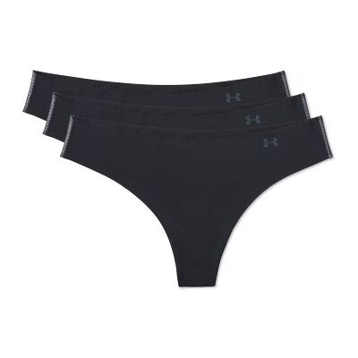 Under Armour 3P Pure Stretch Thong Schwarz Medium Damen Under Armour 3P Pure Stretch Thong Schwarz Medium Damen