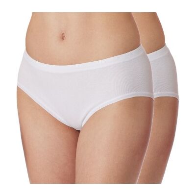 Schiesser 2P Original Classics Fine Rib Hipster Weiß Baumwolle 48 Damen Schiesser 2P Original Classics Fine Rib Hipster Weiß Baumwolle 48 Damen