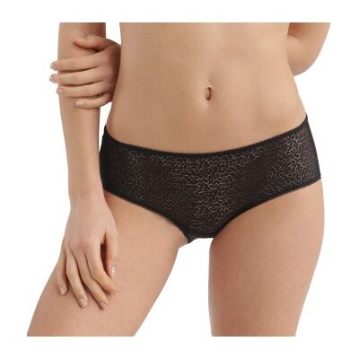 DKNY Modern Lace Trim Hipster Schwarz Nylon Medium Damen DKNY Modern Lace Trim Hipster Schwarz Nylon Medium Damen