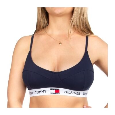 Tommy Hilfiger BH Tommy 85 T-Shirt Bralette Marine Baumwolle Large Damen Tommy Hilfiger BH Tommy 85 T-Shirt Bralette Marine Baumwolle Large Damen