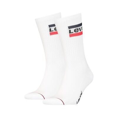 Levis 2P Sport Regular Cut Sock Weiß Gr 43/46 Levis 2P Sport Regular Cut Sock Weiß Gr 43/46