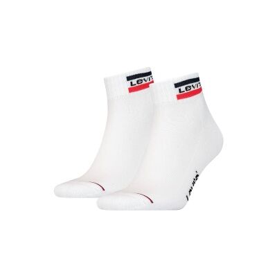 Levis 2P Sport Mid Cut Sock Weiß Gr 43/46 Levis 2P Sport Mid Cut Sock Weiß Gr 43/46