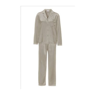 Damella Woven Silk Plain Pyjamas Set Nougat Seide X-Small Damen Damella Woven Silk Plain Pyjamas Set Nougat Seide X-Small Damen