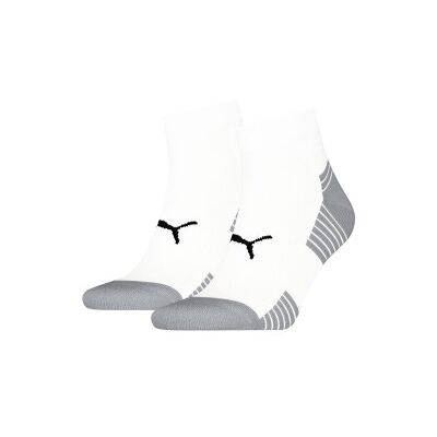 PUMA - UNISEX SPORT CUSHIONED QUARTER 2P - Weiß - Socks PUMA - UNISEX SPORT CUSHIONED QUARTER 2P - Weiß - Socks
