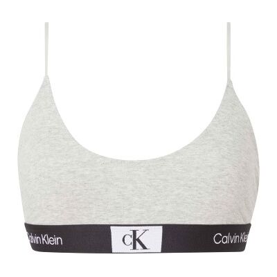 Calvin Klein BH CK96 Unlined Bralette Hellgrau Baumwolle Medium Damen Calvin Klein BH CK96 Unlined Bralette Hellgrau Baumwolle Medium Damen