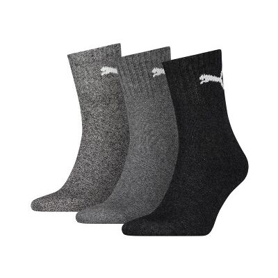 Puma 3P Short Crew Unisex Socks Grau/Schwarz Gr 39/42 Puma 3P Short Crew Unisex Socks Grau/Schwarz Gr 39/42