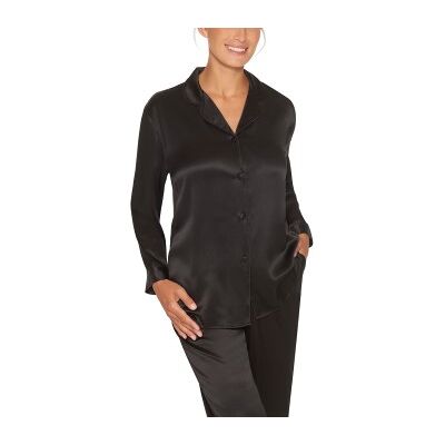 Lady Avenue Pure Silk Basic Pyjamas Schwarz Seide Large Damen Lady Avenue Pure Silk Basic Pyjamas Schwarz Seide Large Damen