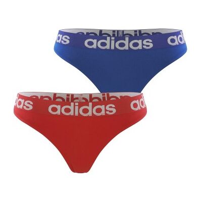 adidas 2P Underwear Brazilian Thong Blau/Rot Baumwolle Small Damen adidas 2P Underwear Brazilian Thong Blau/Rot Baumwolle Small Damen