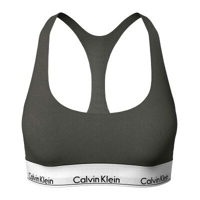 Calvin Klein BH Modern Cotton Bralette Unlined Olive Large Damen Calvin Klein BH Modern Cotton Bralette Unlined Olive Large Damen