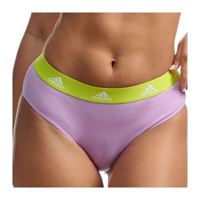 adidas 3P Sport Cotton Logo Bikini Lila/Schwarz Baumwolle Small Damen adidas 3P Sport Cotton Logo Bikini Lila/Schwarz Baumwolle Small Damen