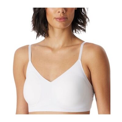 Schiesser BH Invisible Soft Bustier Padded Bralette Weiß 44 Damen Schiesser BH Invisible Soft Bustier Padded Bralette Weiß 44 Damen