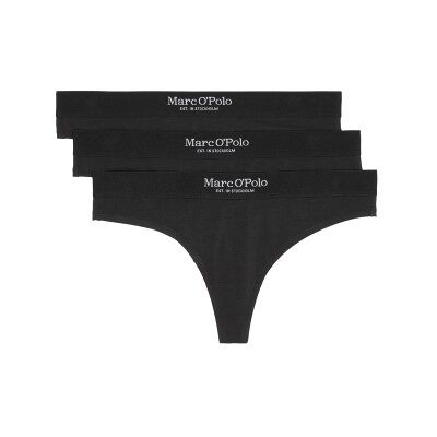 Marc O’Polo Marc O Polo String 3P Schwarz Baumwolle X-Large Damen Marc O’Polo Marc O Polo String 3P Schwarz Baumwolle X-Large Damen