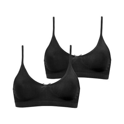 Abecita BH 2P Little Wonder Seamless Top Schwarz Polyamid One Size Damen Abecita BH 2P Little Wonder Seamless Top Schwarz Polyamid One Size Damen