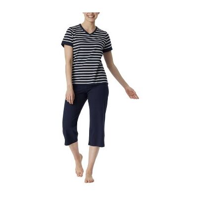 Schiesser Women Three Quarter Pyjamas Blau/Weiß Baumwolle 48 Damen Schiesser Women Three Quarter Pyjamas Blau/Weiß Baumwolle 48 Damen