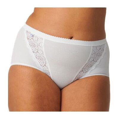 Sloggi 4P Chic Maxi Lace Briefs Weiß Baumwolle 50 Damen Sloggi 4P Chic Maxi Lace Briefs Weiß Baumwolle 50 Damen