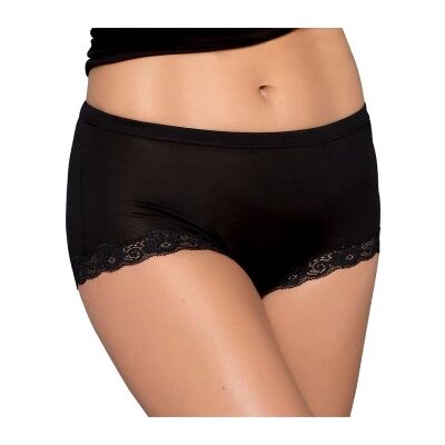 Lady Avenue Silk Jersey Panty With Lace Schwarz Seide X-Large Damen Lady Avenue Silk Jersey Panty With Lace Schwarz Seide X-Large Damen