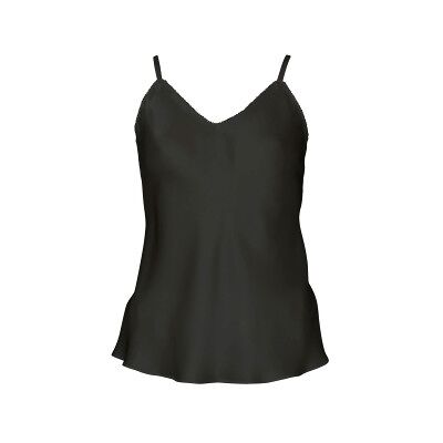 Lady Avenue Pure Silk Camisole With Cording Schwarz Seide X-Large Damen Lady Avenue Pure Silk Camisole With Cording Schwarz Seide X-Large Damen