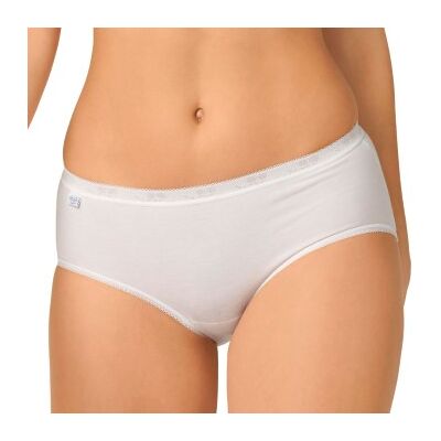 Sloggi 2P Basic Plus Midi Briefs Weiß Baumwolle 46 Damen Sloggi 2P Basic Plus Midi Briefs Weiß Baumwolle 46 Damen