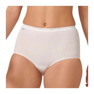 Sloggi 2P Basic Plus Maxi Briefs Weiß Baumwolle 42 Damen Sloggi 2P Basic Plus Maxi Briefs Weiß Baumwolle 42 Damen