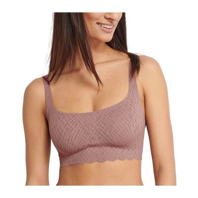 Sloggi BH ZERO Feel Bliss Top Braun Small Damen Sloggi BH ZERO Feel Bliss Top Braun Small Damen