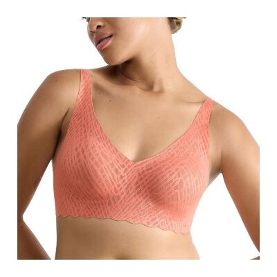 Sloggi BH ZERO Feel Bliss Soft Bra Apricot Small Damen Sloggi BH ZERO Feel Bliss Soft Bra Apricot Small Damen
