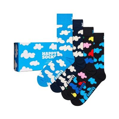 Happy socks 4P Cloudy Gift Set Mixed Baumwolle Gr 41/46 Happy socks 4P Cloudy Gift Set Mixed Baumwolle Gr 41/46