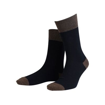 Amanda Christensen True Contrast Ankle Sock Schwarz/Braun Gr 47/50 Amanda Christensen True Contrast Ankle Sock Schwarz/Braun Gr 47/50