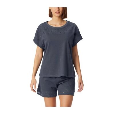 Schiesser Casual Nightwear Short Pyjama Set Dunkelgrau Baumwolle 44 Damen Schiesser Casual Nightwear Short Pyjama Set Dunkelgrau Baumwolle 44 Damen