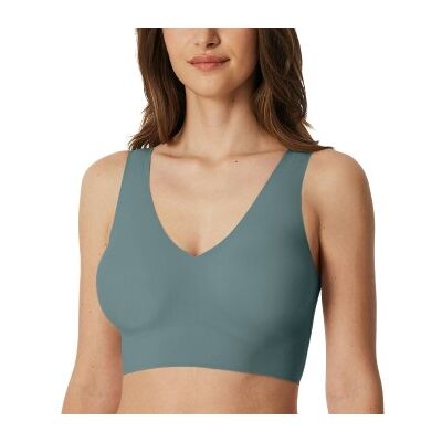Schiesser BH Microfiber Top with Removable Pads Blau/Grün Large Damen Schiesser BH Microfiber Top with Removable Pads Blau/Grün Large Damen