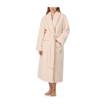DKNY Chill In Style Robe Beige Polyester Large Damen DKNY Chill In Style Robe Beige Polyester Large Damen