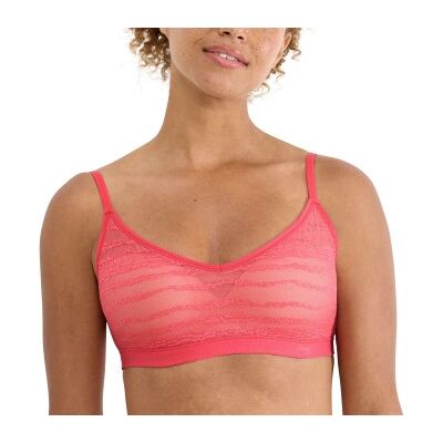 Sloggi BH FREE Evolve Lace Push-Up Bra Rosa Sloggi 01 Damen Sloggi BH FREE Evolve Lace Push-Up Bra Rosa Sloggi 01 Damen