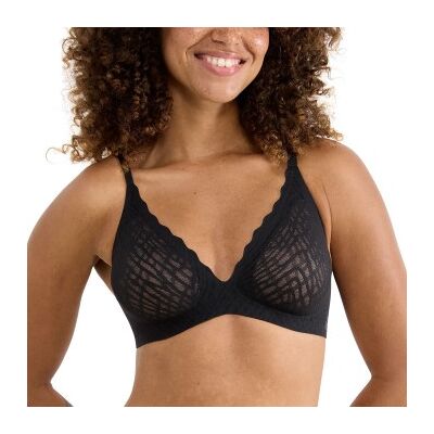 Sloggi BH ZERO Feel Bliss Push-Up Bra Schwarz XL+ Damen Sloggi BH ZERO Feel Bliss Push-Up Bra Schwarz XL+ Damen