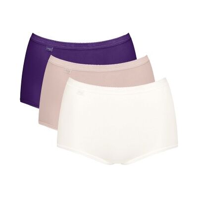 Sloggi 3P Basic Plus Maxi Colored D1 Rosa/Lila Baumwolle 50 Damen Sloggi 3P Basic Plus Maxi Colored D1 Rosa/Lila Baumwolle 50 Damen