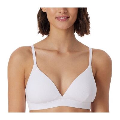 Schiesser BH Pure Rib Organic Cotton Soft Bra Weiß A 75 Damen Schiesser BH Pure Rib Organic Cotton Soft Bra Weiß A 75 Damen