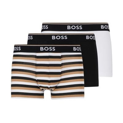 BOSS 3P Power Design Trunk Blau/Grün Baumwolle Large Herren BOSS 3P Power Design Trunk Blau/Grün Baumwolle Large Herren
