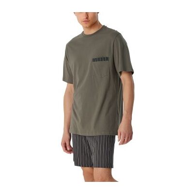 Schiesser Comfort Nightwear Short Pyjamas Braun must. Baumwolle 58 Herren Schiesser Comfort Nightwear Short Pyjamas Braun must. Baumwolle 58 Herren