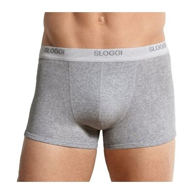 Sloggi For Men Basic Shorts Grau Baumwolle Medium Herren Sloggi For Men Basic Shorts Grau Baumwolle Medium Herren