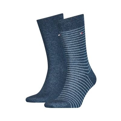 Tommy Hilfiger 2P Men Sock Stripe Jeansblau Gr 39/42 Herren Tommy Hilfiger 2P Men Sock Stripe Jeansblau Gr 39/42 Herren