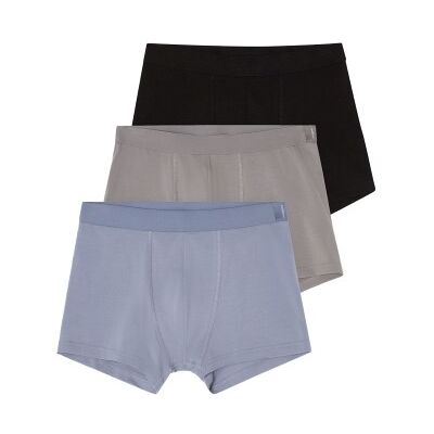 Bread & Boxers Bread and Boxers Boxer Briefs 3P Schwarz/Blau Ökologische Baumwolle XX-Large Herren Bread & Boxers Bread and Boxers Boxer Briefs 3P Schwarz/Blau Ökologische Baumwolle XX-Large Herren
