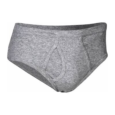 JBS Basic Fly Brief Grau Baumwolle X-Large Herren JBS Basic Fly Brief Grau Baumwolle X-Large Herren