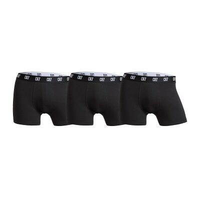 CR7 Cristiano Ronaldo 3P Men Trunk Schwarz/Weiß Baumwolle Medium Herren CR7 Cristiano Ronaldo 3P Men Trunk Schwarz/Weiß Baumwolle Medium Herren