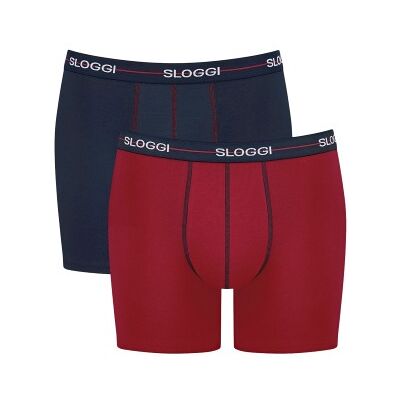 Sloggi 2P Men Start Short C2P Marine/Rot Baumwolle Medium Herren Sloggi 2P Men Start Short C2P Marine/Rot Baumwolle Medium Herren