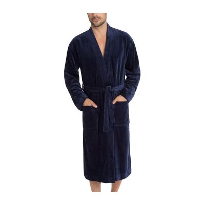 Calida After Shower Men Bathrobe Dunkelblau Baumwolle X-Large Herren Calida After Shower Men Bathrobe Dunkelblau Baumwolle X-Large Herren