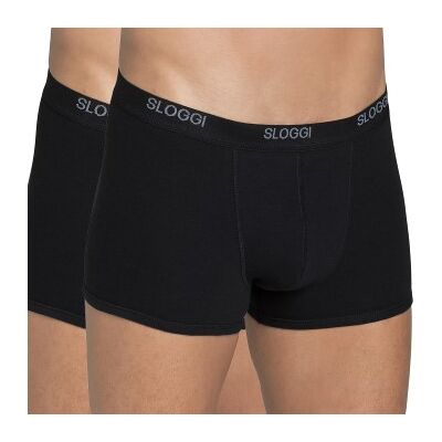 Sloggi 2P For Men Basic Short Schwarz Baumwolle Small Herren Sloggi 2P For Men Basic Short Schwarz Baumwolle Small Herren
