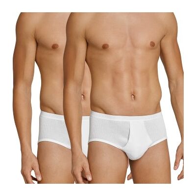 Schiesser 2P Original Classics Double Rib Briefs Weiß Baumwolle XX-Large Herren Schiesser 2P Original Classics Double Rib Briefs Weiß Baumwolle XX-Large Herren